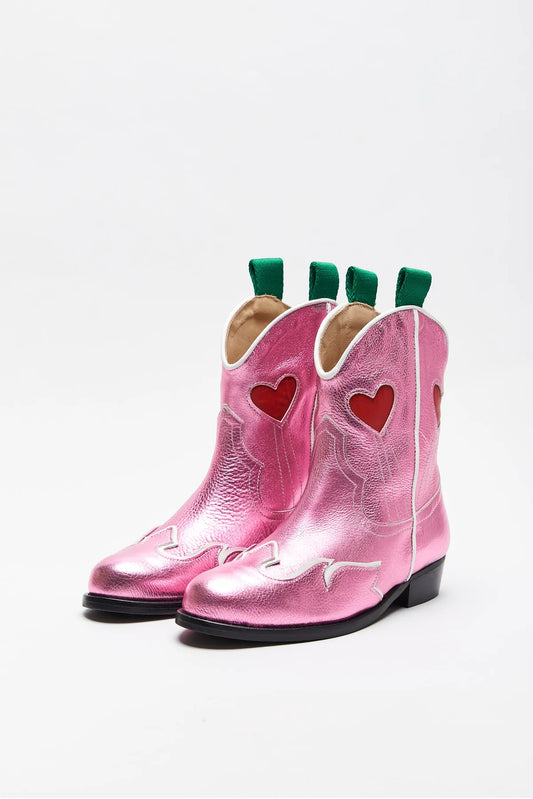 Maison Mangostan Sweetheart Boot Pink
