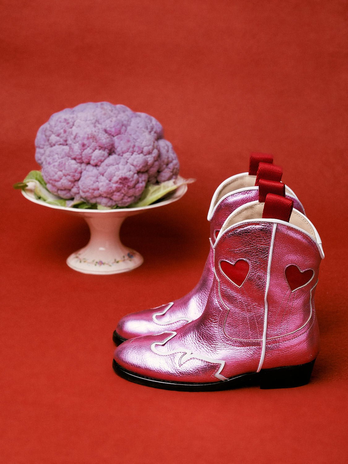 PRE ORDER - Maison Mangostan Sweatheart Boot Pink - Schoenencafé