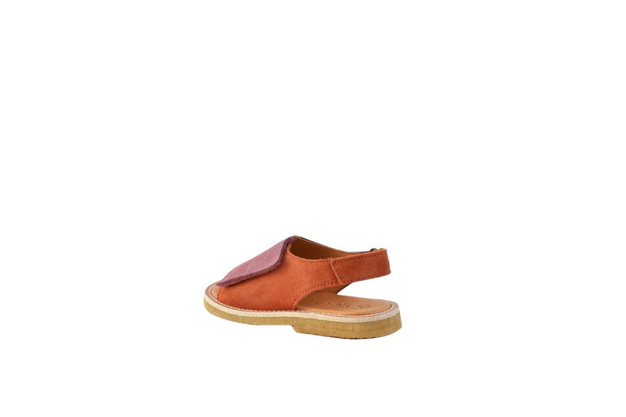 Du Loua Du Veda Suede Sandaal Faded Purple Faded Red back