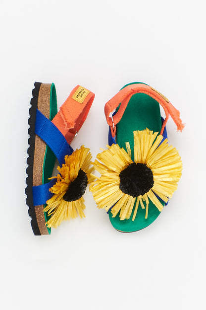 Maison Mangostan Sunflower Sandal Yellow Front Side