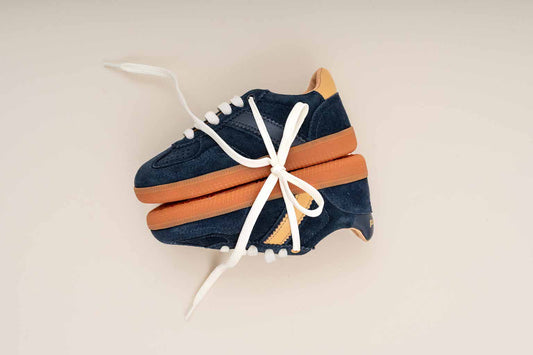 Bisgaard Penny Sneaker Navy Schoenencafe Kids