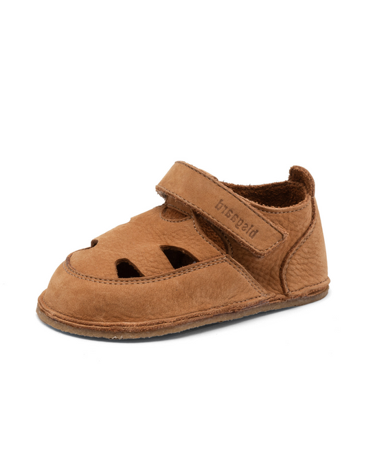 Bisgaard Barefoot Beannie Cognac Babyschoen front side